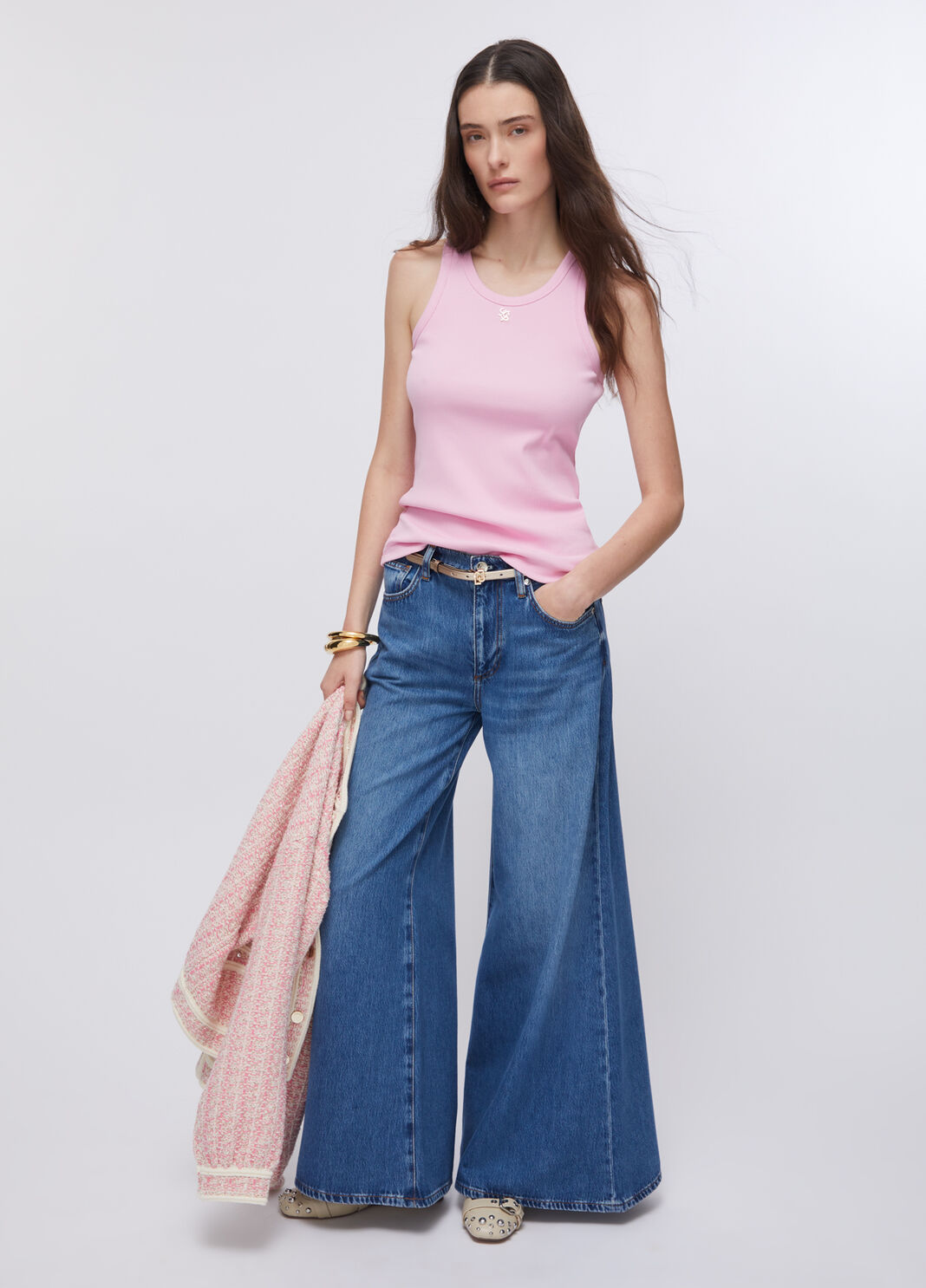 Top con logotipo peque&ntilde;o melocot&oacute;n Liu Jo - large image number 5