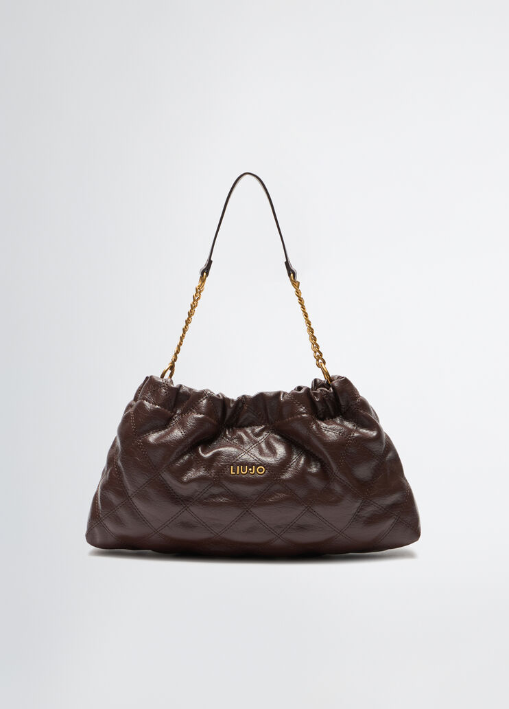 Small quilted bag dark brown Liu Jo - medium Small quilted bag dark brown Liu Jo - medium