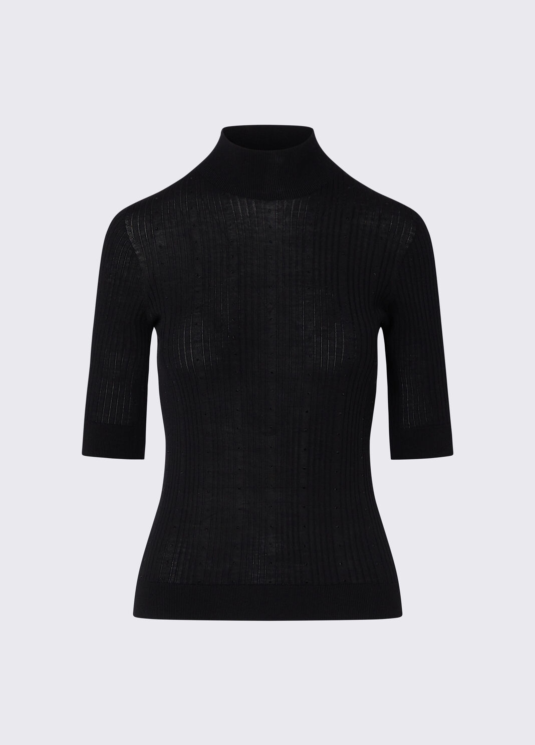 Wool Top with Rhinestones black Liu Jo - large image number 6