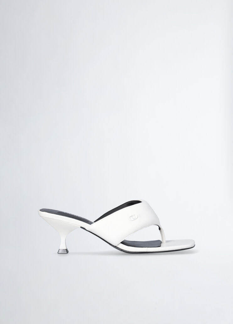 Thong sandals with heel white Liu Jo - medium Thong sandals with heel white Liu Jo - medium