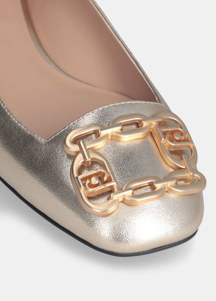 Ballerine effetto laminato oro chiaro Liu Jo - medium Ballerine effetto laminato oro chiaro Liu Jo - medium
