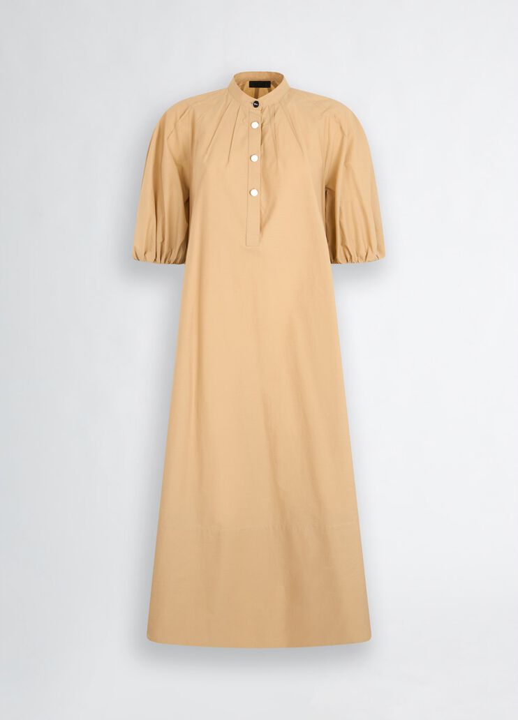Cotton dress with belt light beige Liu Jo - large image number 6 Cotton dress with belt light beige Liu Jo - large image number 6