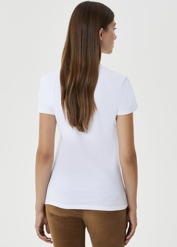T-shirt with logo Optic White Liu Jo - large image number 1