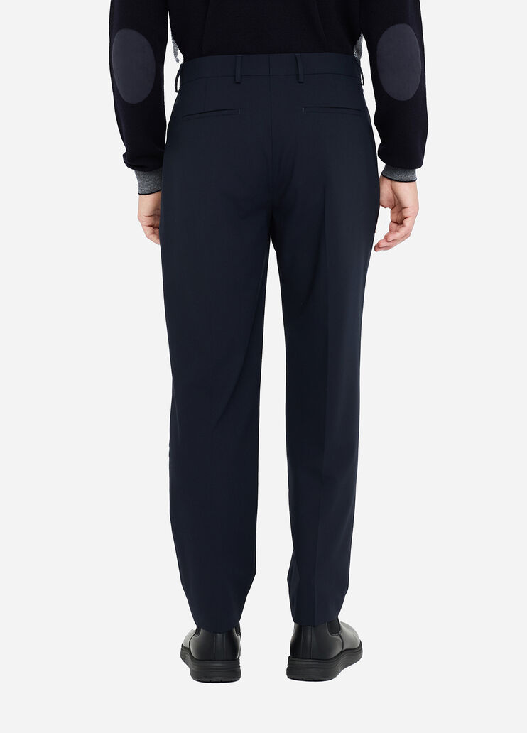 Wool trousers with darts dark blue Liu Jo - large image number 1 Wool trousers with darts dark blue Liu Jo - large image number 1