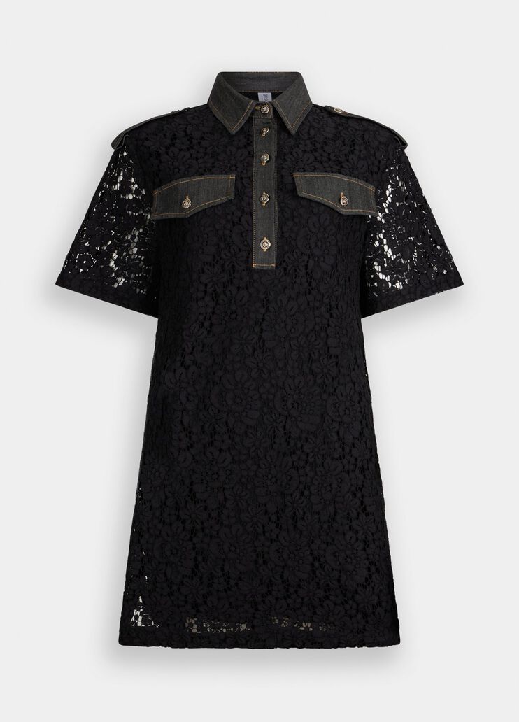 Kleid aus Spitze Schwarz Liu Jo - medium Kleid aus Spitze Schwarz Liu Jo - medium