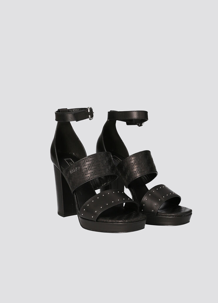 Sandals with wide heel  Liu Jo - large image number 1 Sandals with wide heel  Liu Jo - large image number 1