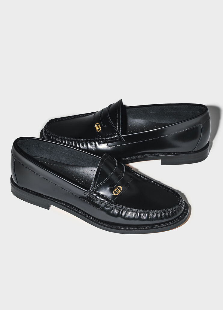Black leather loafers black Liu Jo - large image number 5 Black leather loafers black Liu Jo - large image number 5
