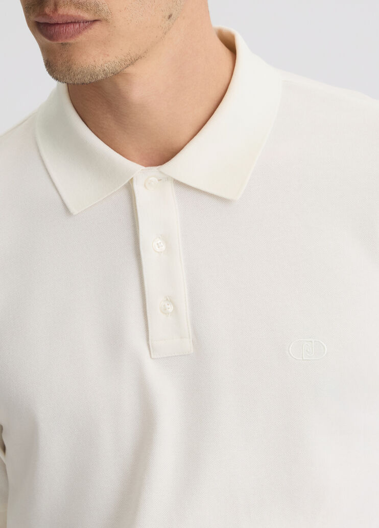 White pique polo shirt white Liu Jo - large image number 2 White pique polo shirt white Liu Jo - large image number 2