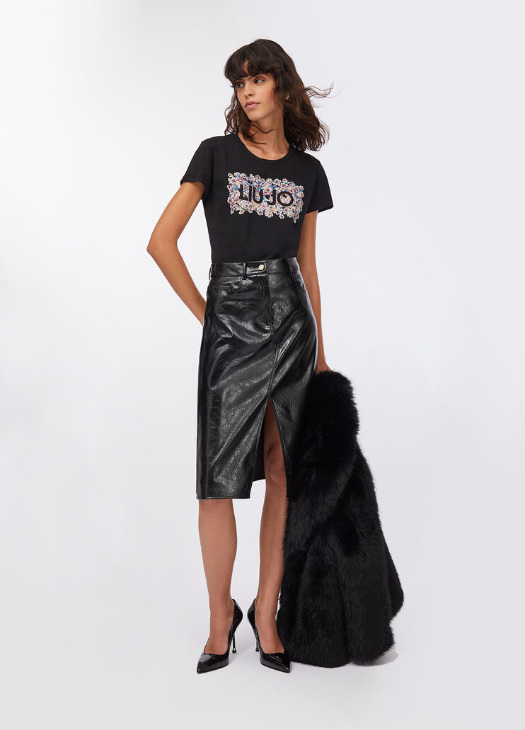 Camiseta Liu Jo Better negro/flores Liu Jo - large image number 5 Camiseta Liu Jo Better negro/flores Liu Jo - large image number 5