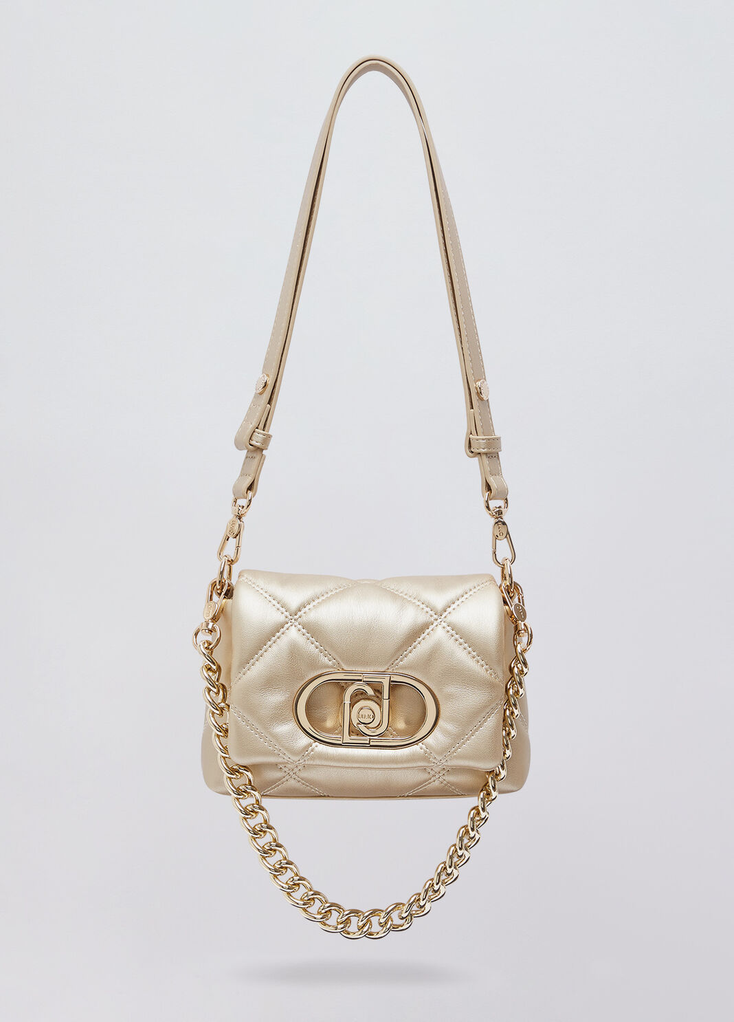 Kleine Tasche LaPuffy in Matelass&eacute;-Optik Hellgold Liu Jo - large image number 1