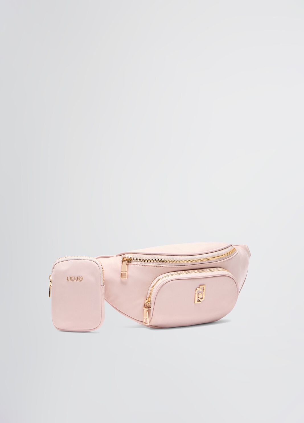 Nylon pouch bag with charm powder pink Liu Jo - large image number 4
