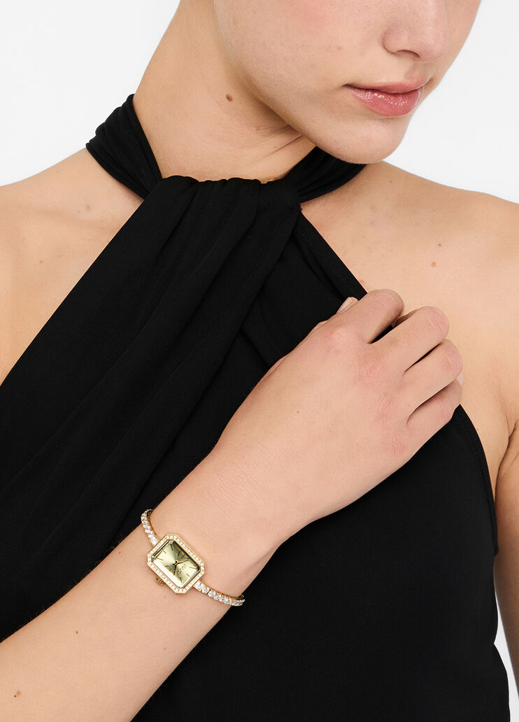Steel watch with crystals gold Liu Jo - large image number 0 Steel watch with crystals gold Liu Jo - large image number 0