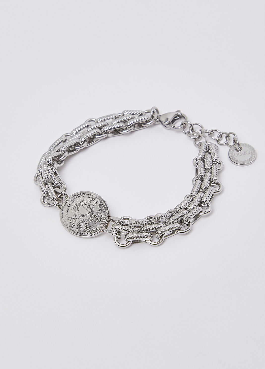 Bracelet with medal engraved silver Liu Jo - large image number 1