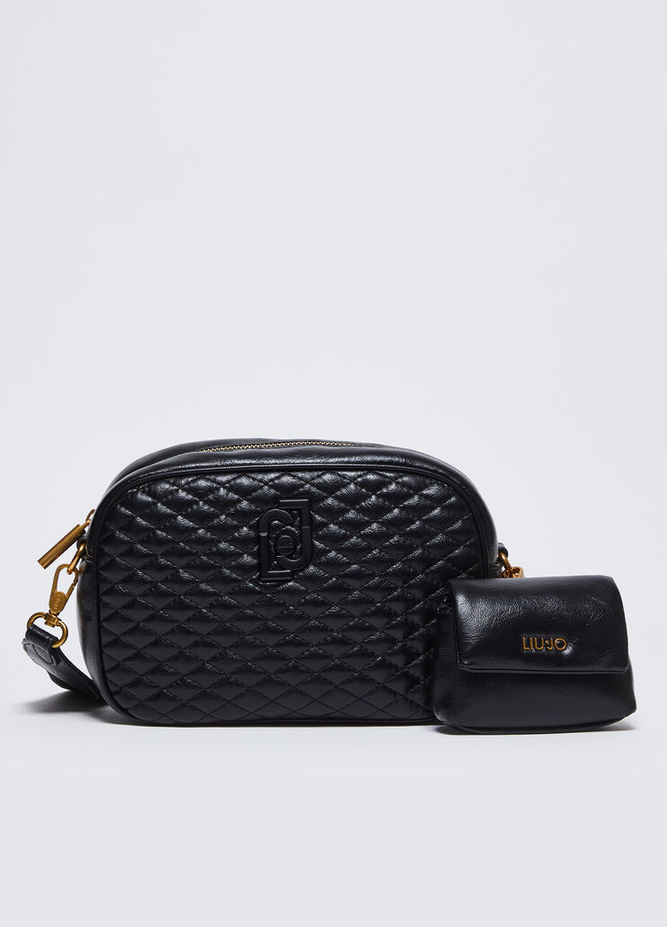 Sac à bandoulière format moyen matelassé noir Liu Jo - medium Sac à bandoulière format moyen matelassé noir Liu Jo - medium