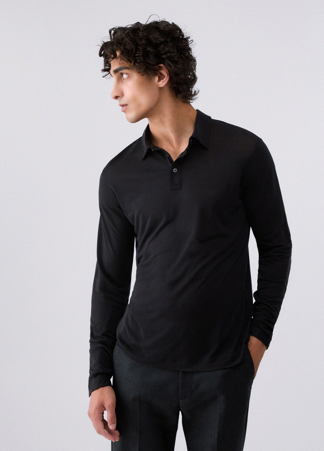 Poloshirt aus tencel Schwarz Liu Jo - large image number 0