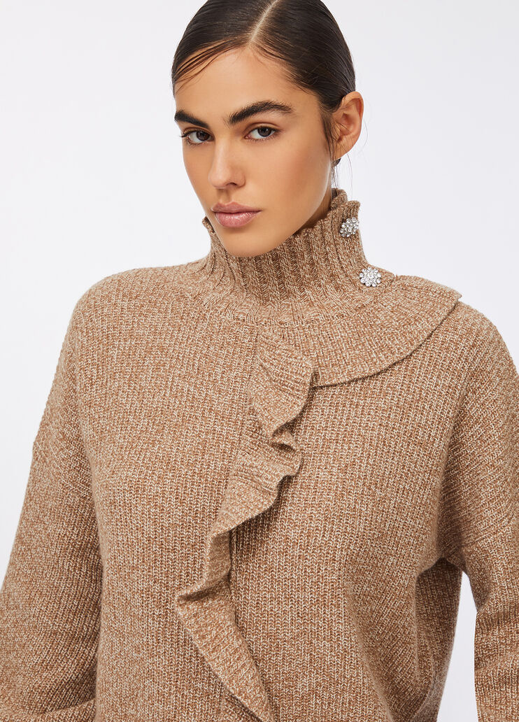 Pullover mit Maxivolant Schokolade Liu Jo - large image number 2