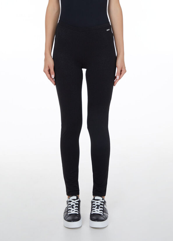 Lurex® leggings black Liu Jo - large image number 0