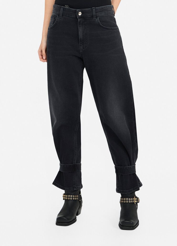 Carrot-fit high-rise jeans black denim Liu Jo - medium Carrot-fit high-rise jeans black denim Liu Jo - medium