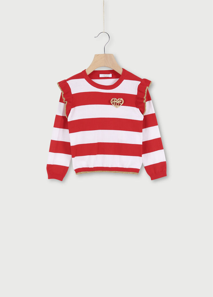 Maglia a righe Liu Jo Better rosso/bianco/oro Liu Jo - large image number 0