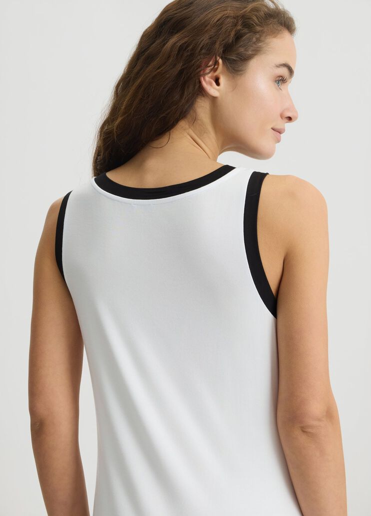 Long dress with logo white/black Liu Jo - large image number 4 Long dress with logo white/black Liu Jo - large image number 4