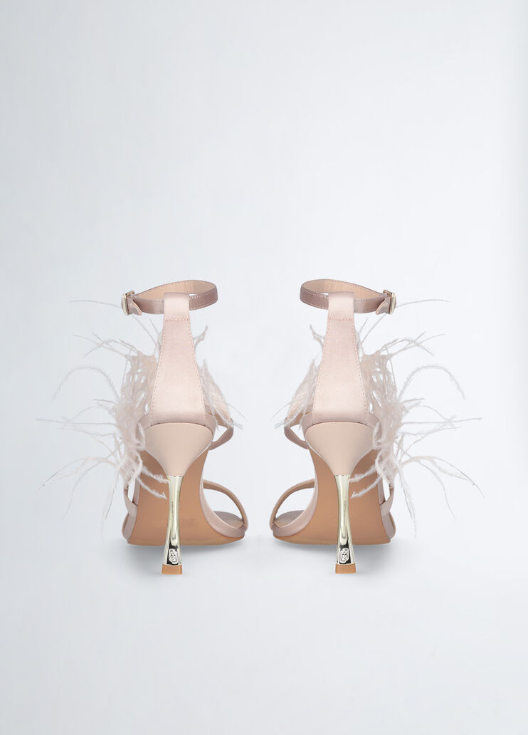 Elegant sandals with feathers pink Liu Jo - large image number 5 Elegant sandals with feathers pink Liu Jo - large image number 5