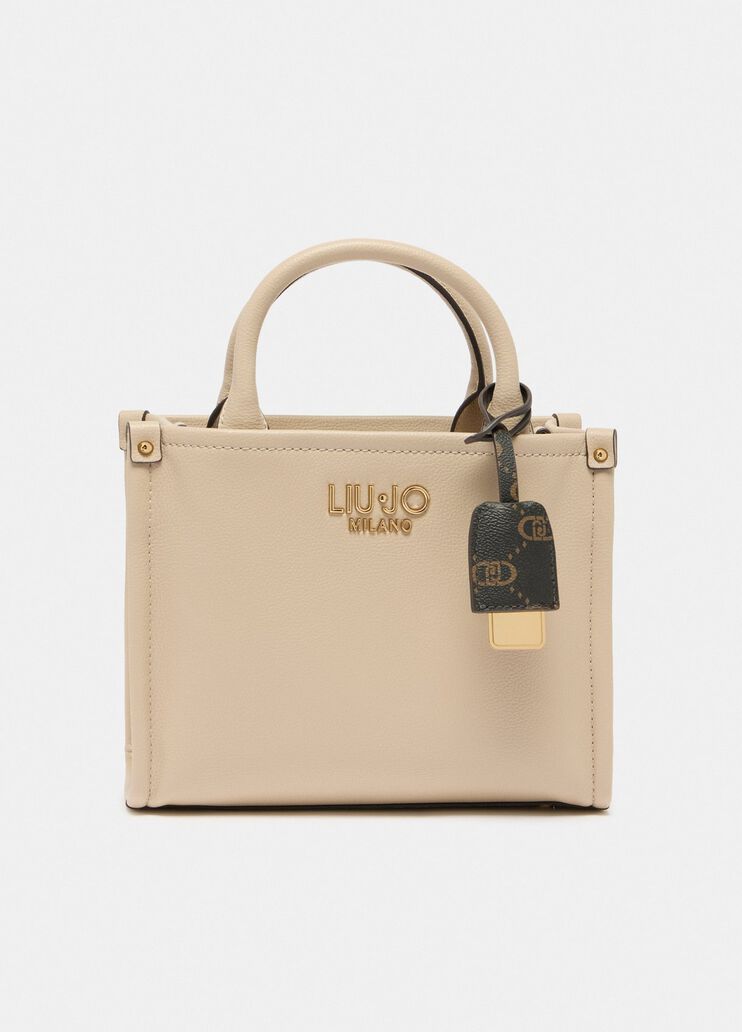 Small bag with charm beige Liu Jo - medium Small bag with charm beige Liu Jo - medium