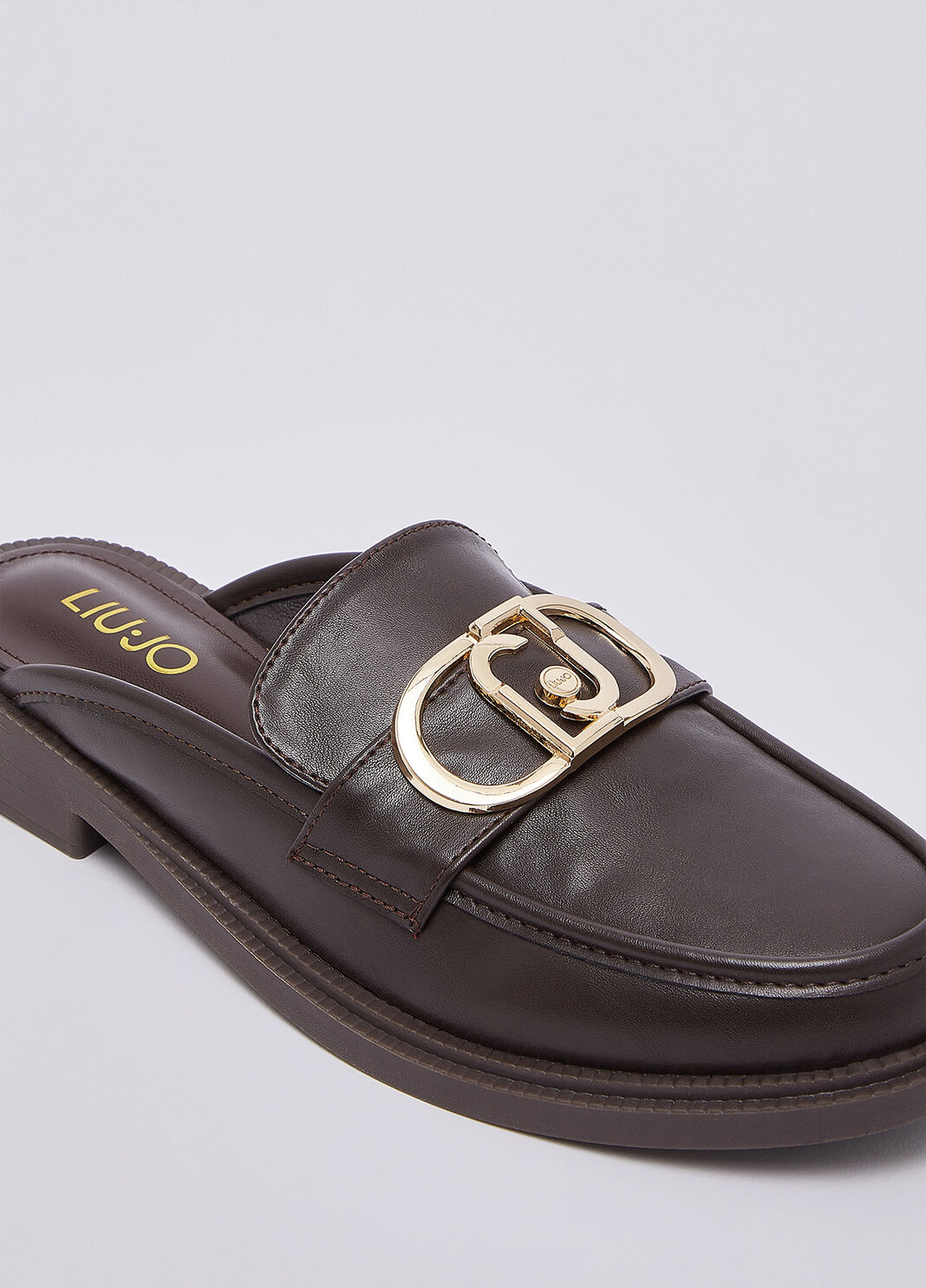 Clogs with logo mocha Liu Jo - large image number 5