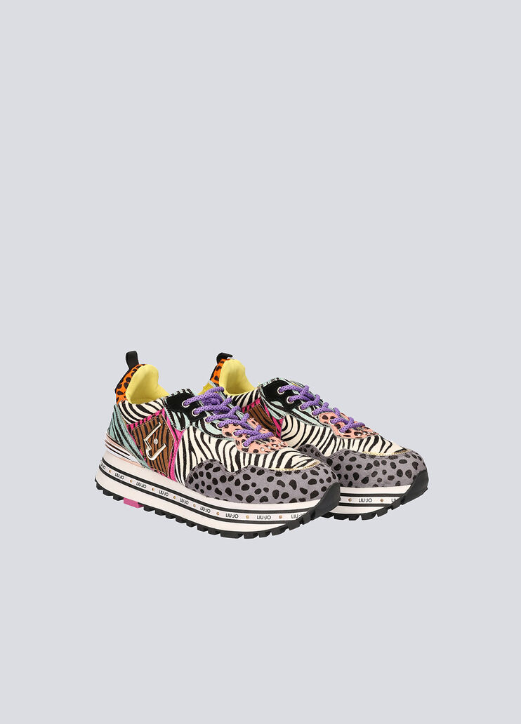 Platform sneakers with animal-print Multi-coloured zebra print Liu Jo - large image number 1 Platform sneakers with animal-print Multi-coloured zebra print Liu Jo - large image number 1