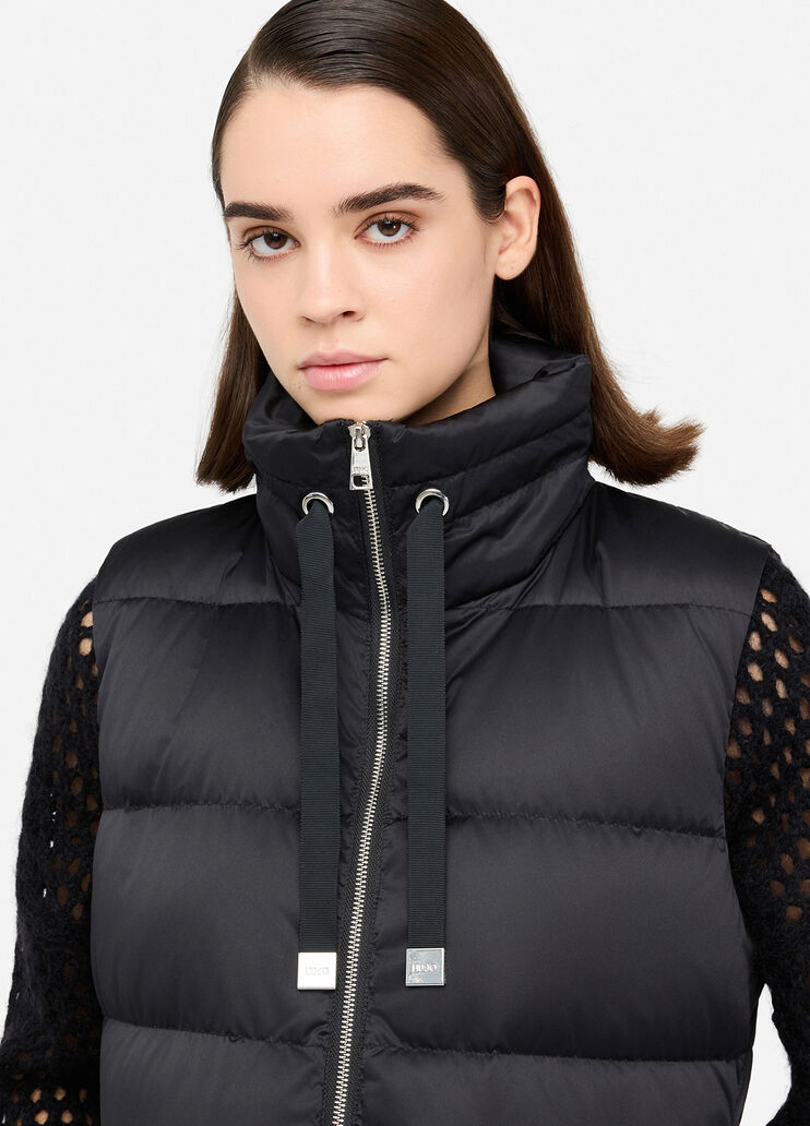 Doudoune sans manches longue noir Liu Jo - large image number 2 Doudoune sans manches longue noir Liu Jo - large image number 2