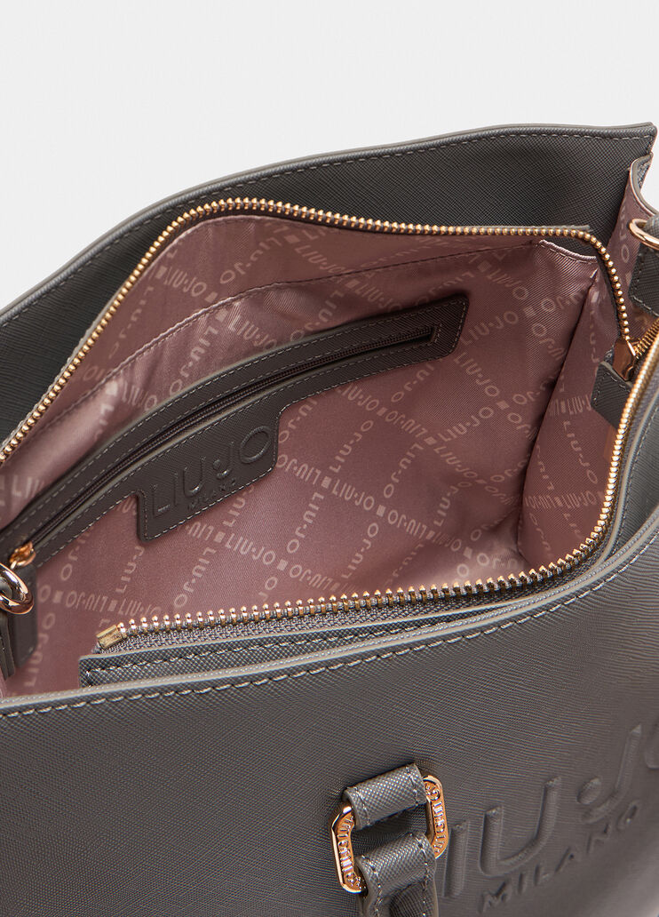 Large Liu Jo Better shopping bag anthracite grey Liu Jo - large image number 3