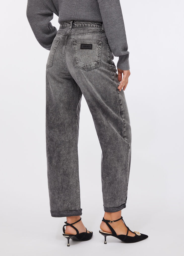 Jeans balloon con ricami gioiello nero Liu Jo - large image number 1