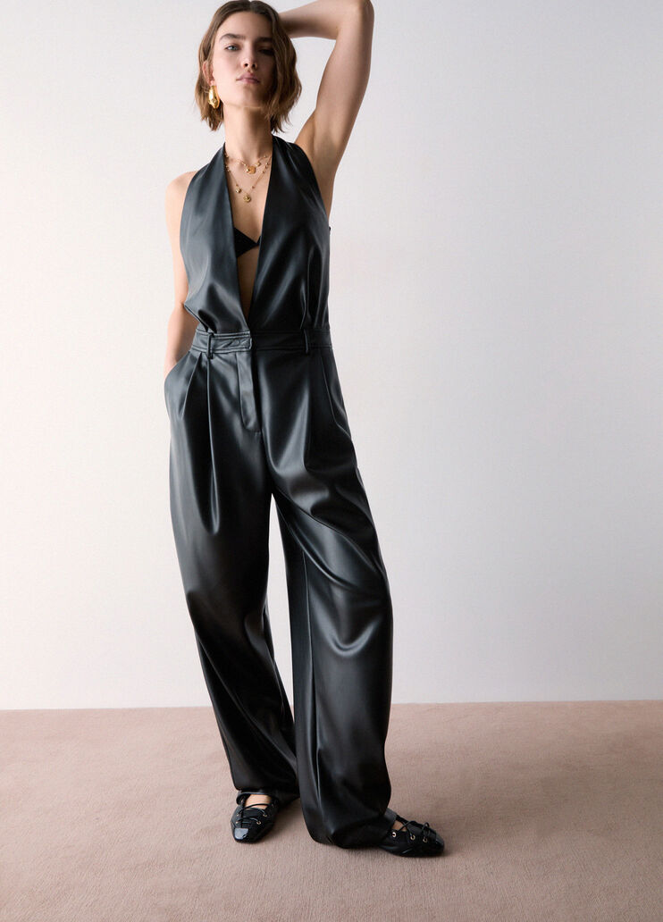 Coated Fabric Jumpsuit black Liu Jo - medium