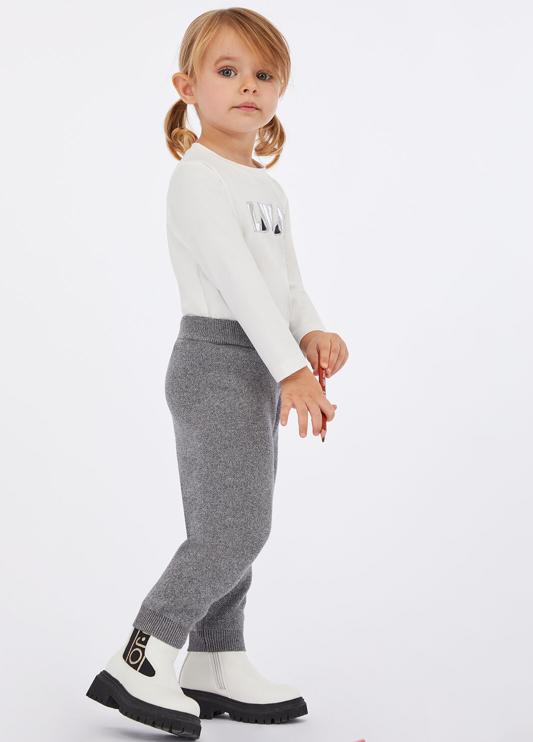 Knitted trousers Dark Grey Liu Jo - large image number 0