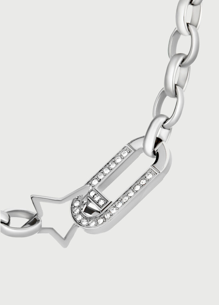 Halskette mit Stern und Strass Stahlgrau Liu Jo - large image number 2 Halskette mit Stern und Strass Stahlgrau Liu Jo - large image number 2