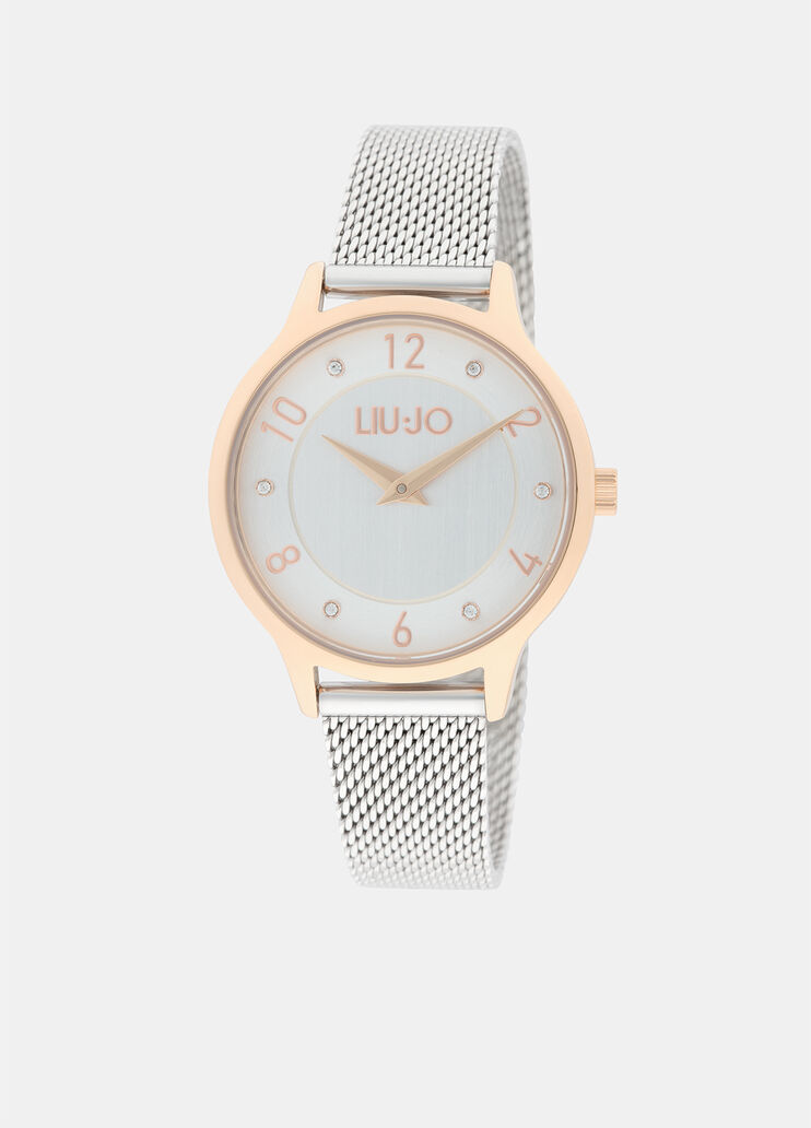Armbanduhr aus Stahl Silber/Roségold Liu Jo - medium Armbanduhr aus Stahl Silber/Roségold Liu Jo - medium