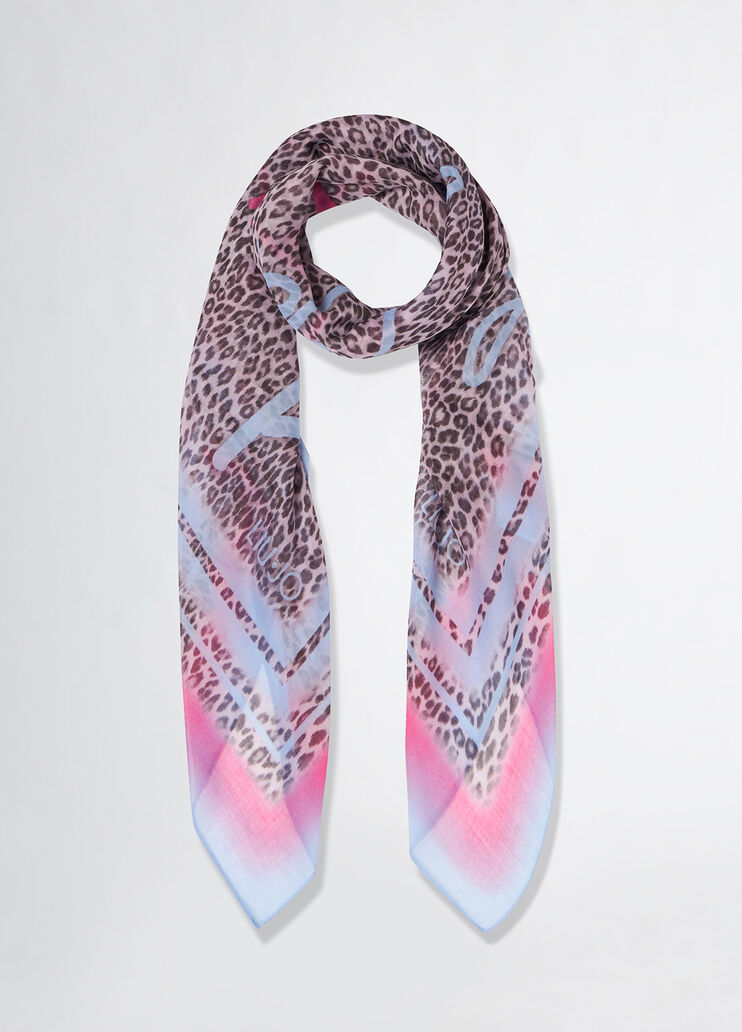 Animal-print foulard dark pink Liu Jo - medium