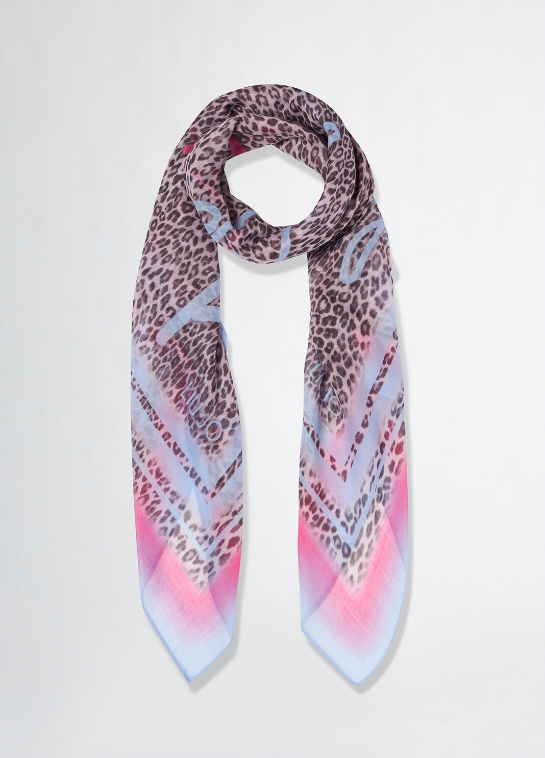 Animal-print foulard dark pink Liu Jo - large image number 1