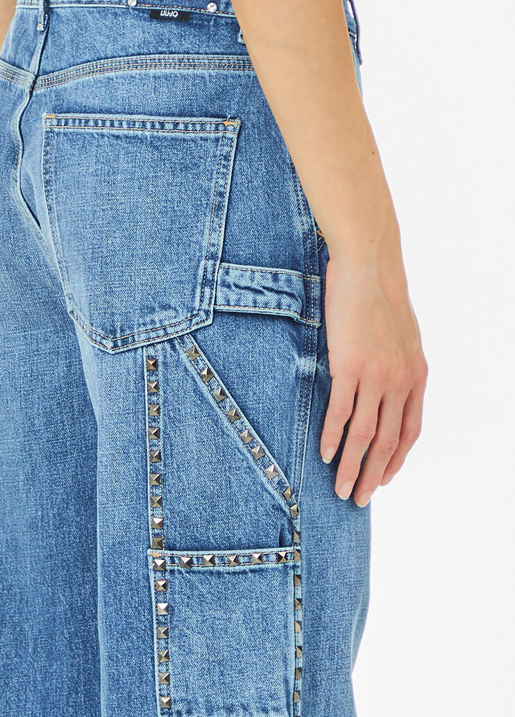 Jeans flare con borchie denim blu Liu Jo - large image number 2