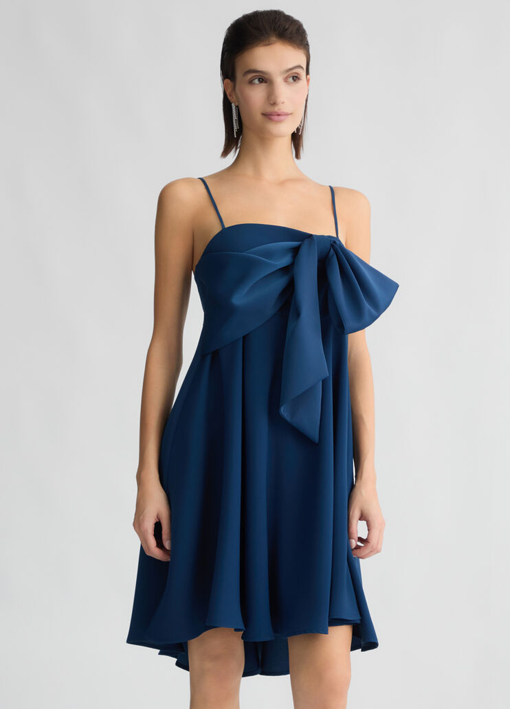 Blue dress with bow sapphire blue Liu Jo - medium Blue dress with bow sapphire blue Liu Jo - medium