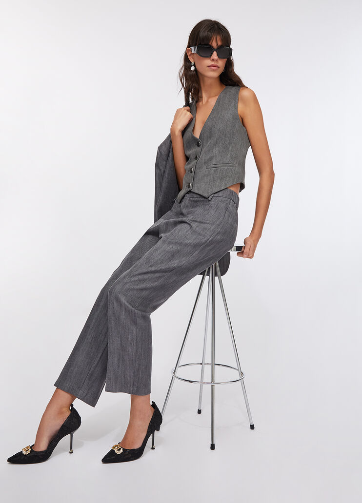 Straight-leg jeans grey denim Liu Jo - large image number 2