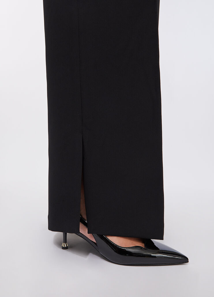 Flared trousers with slits black Liu Jo - large image number 3 Flared trousers with slits black Liu Jo - large image number 3