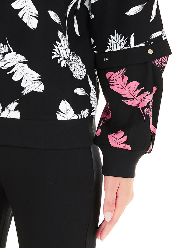 Felpa con borchie Nero/bianco Liu Jo - large image number 2