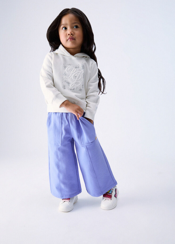 Wide leg sweatpants wisteria Liu Jo - medium