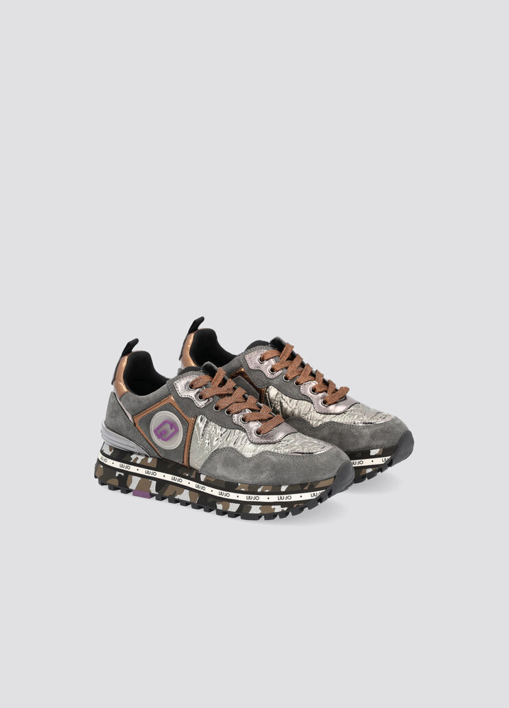 Sneakers grigie con suola camouflage grigio Liu Jo - large image number 2