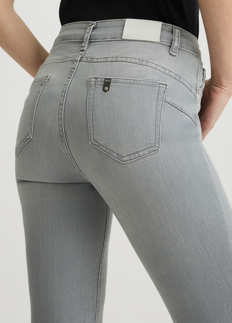 High-rise skinny jeans grey denim Liu Jo - large image number 4 High-rise skinny jeans grey denim Liu Jo - large image number 4