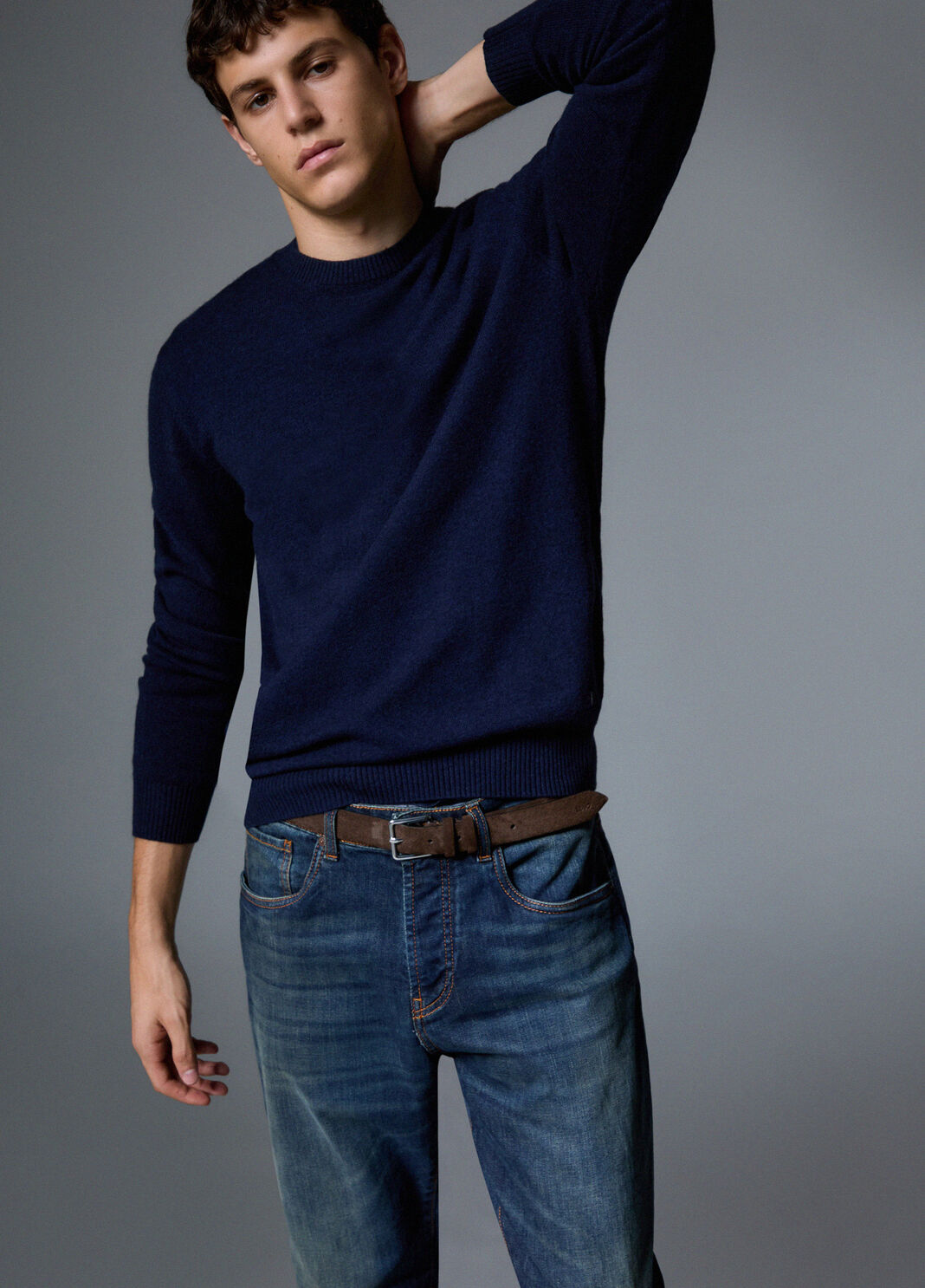 Wool and Cashmere Sweater dark blue Liu Jo - large image number 3