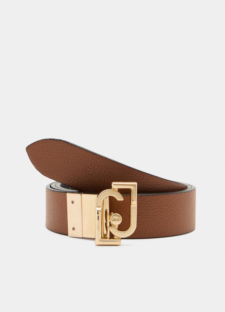 Reversible belt with logo gingerbread Liu Jo - medium