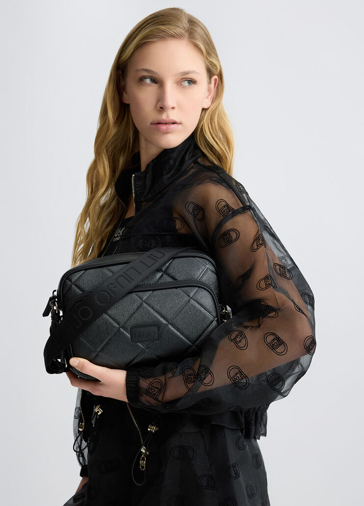 Quilted crossbody bag black Liu Jo - medium Quilted crossbody bag black Liu Jo - medium