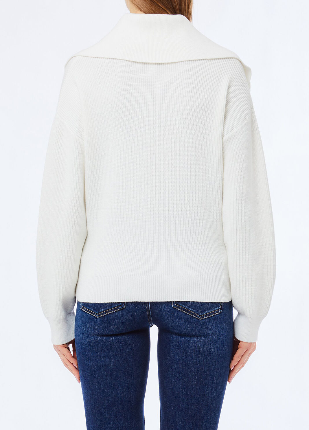 Pullover mit Maxikragen Wollwei&szlig; Liu Jo - large image number 1