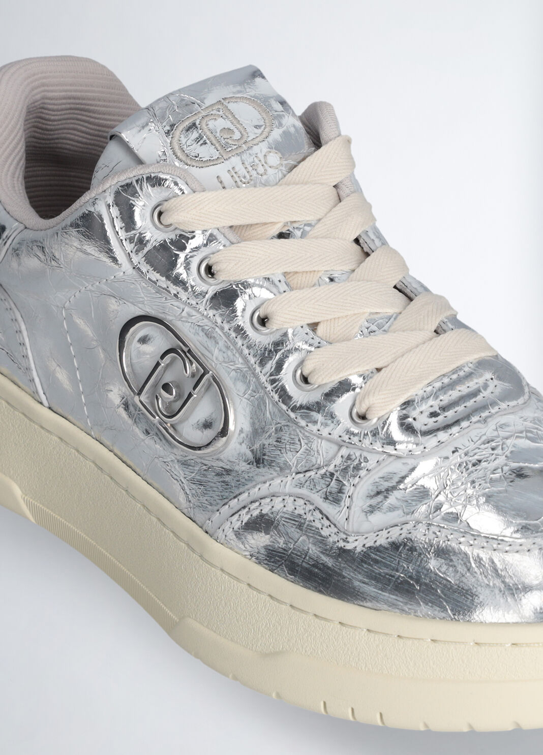 Distressed-effect sneakers silver Liu Jo - large image number 5